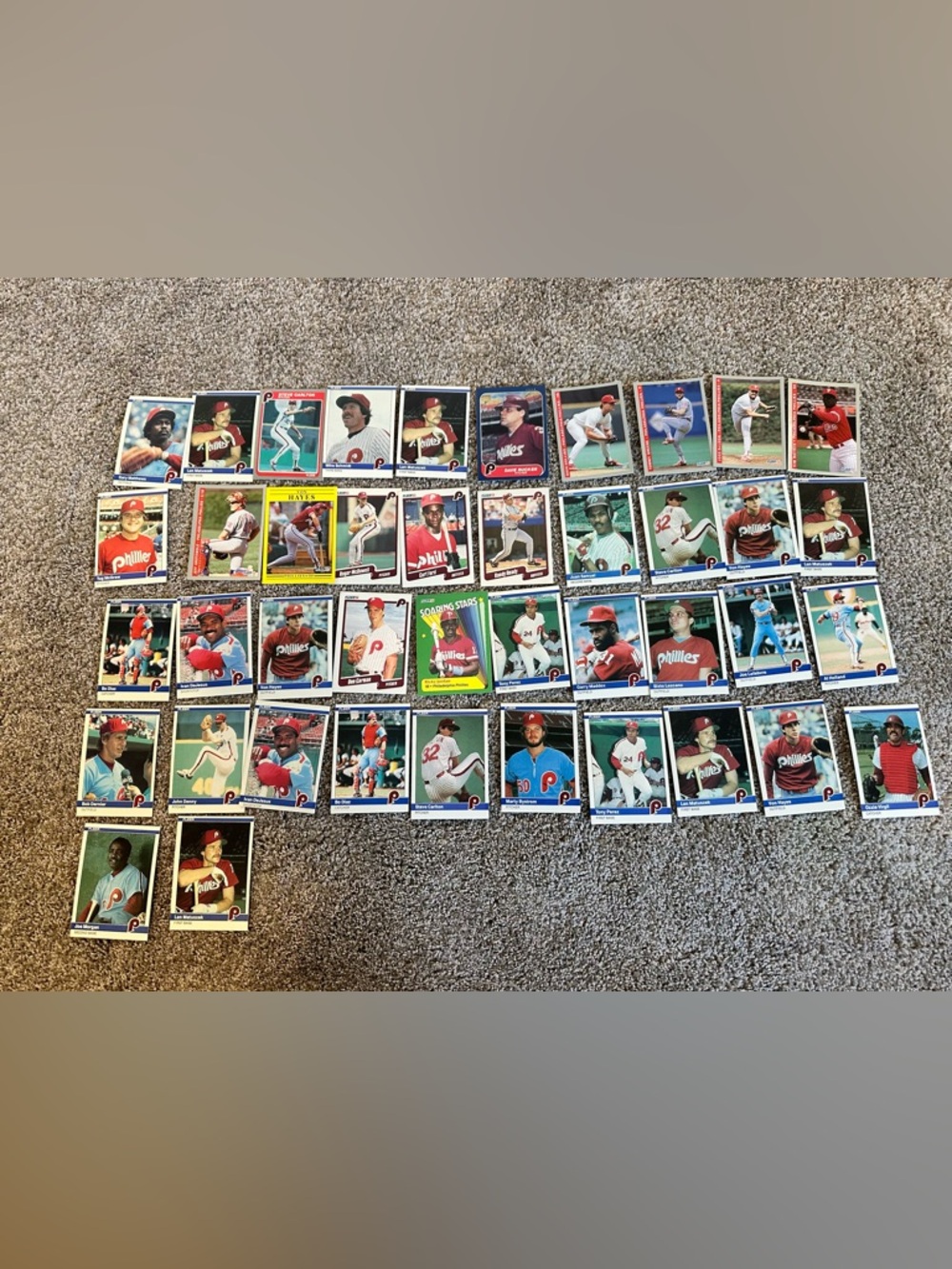 Vintage VTG Lot Of 32 Philadelphia Phillies Baseball Cards SET LOT